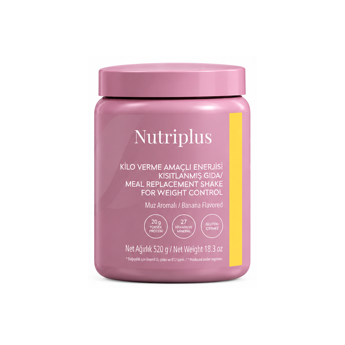 Nutriplus | Koktejl náhrada jídla s banánovou příchutí 520 g