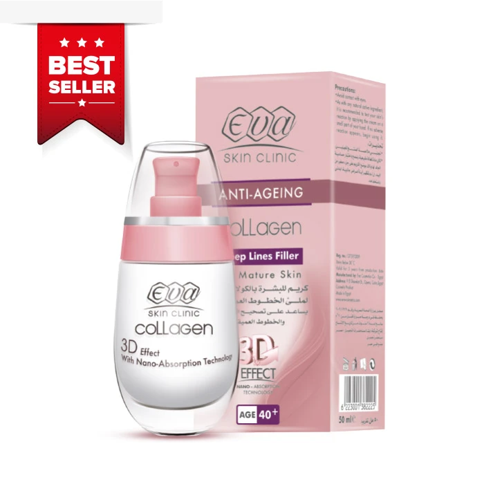 EVA Skin Clinic Collagen Deep Lines Filler 50 ml – Pleťový krém proti vráskám s kolagenem 40+