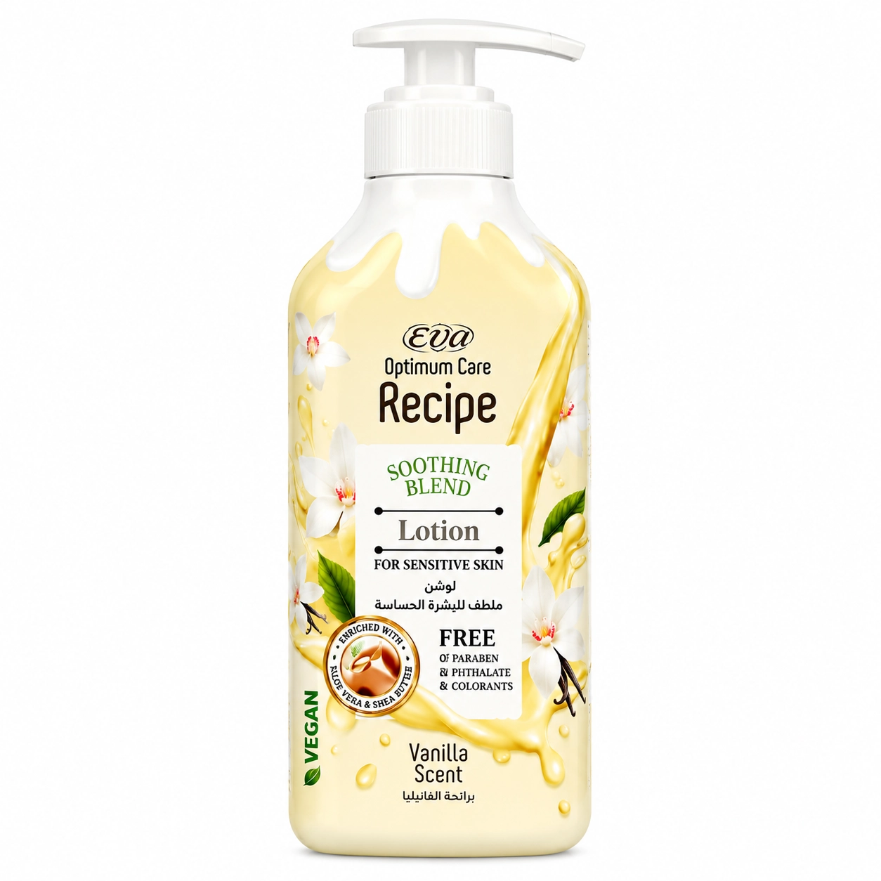 EVA Optimum Care Recipe Soothing Blend Lotion Vanilla Scent 370 ml