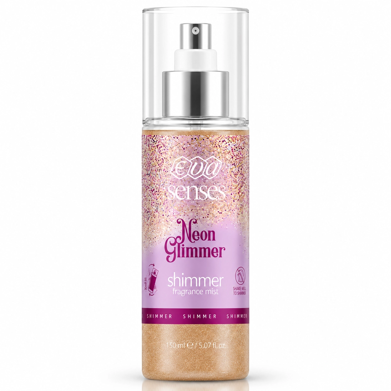 EVA Senses Neon Glimmer Shimmer Tělový Sprej 150 ml