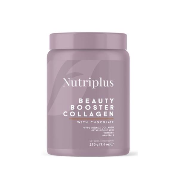 Nutriplus Beauty Booster Collagen – hydrolyzovaný kolagen s kyselinou hyaluronovou, čokoláda 210 g