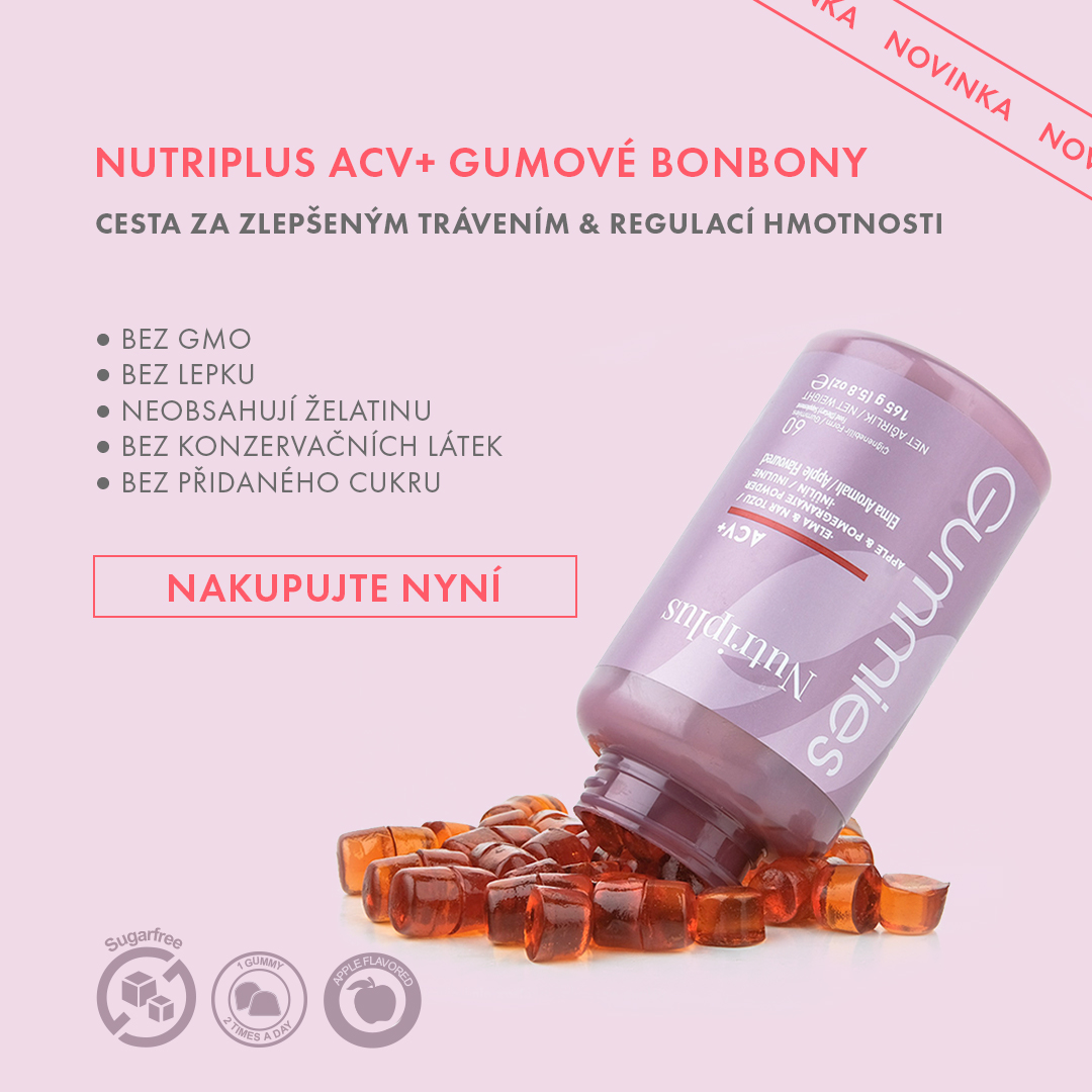 Nutriplus | ACV+ jablečný ocet 60 gumových bonbonů - Obrázek 2