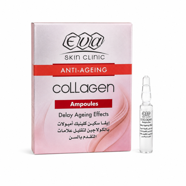 Dopřejte své pleti intenzivní omlazující péči s Eva Skin Clinic Collagen Ampoules Delay Ageing Effects. Kolagenové ampule jsou navrženy pro pleť, která ztrácí pevnost, pružnost a mladistvý vzhled. Díky koncentrovanému složení pomáhají pokožku hydratovat, vyhlazovat a dodat jí svěží, odpočatý vzhled. Ampule jsou vhodné jako cílená kúra při péči o pleť se známkami stárnutí, jemnými linkami, vráskami nebo ztrátou elasticity. Pravidelné používání pomáhá zanechat pleť hebkou, hladší a viditelně opečovanou. Jsou skvělou volbou pod pleťový krém, make-up nebo jako součást večerní rutiny. Hlavní výhody kolagenové ampule pro intenzivní pleťovou péči anti-age péče proti známkám stárnutí pomáhají hydratovat a zjemnit pleť podporují pružnost a pevnější vzhled pokožky vhodné pro suchou, unavenou i zralou pleť ideální jako kúra proti vráskám a ztrátě elasticity vhodné pod krém i make-up praktické balení ampulí pro cílenou aplikaci Použití Naneste obsah ampule na vyčištěnou pleť obličeje, krku a dekoltu. Jemně vmasírujte konečky prstů, dokud se přípravek nevstřebá. Poté můžete nanést pleťový krém. Používejte podle potřeby, ideálně večer nebo jako intenzivní kúru.