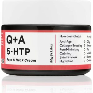 Q+A 5-HTP Face & Neck Cream – zpevňující pleťový krém na obličej a krk 50 g