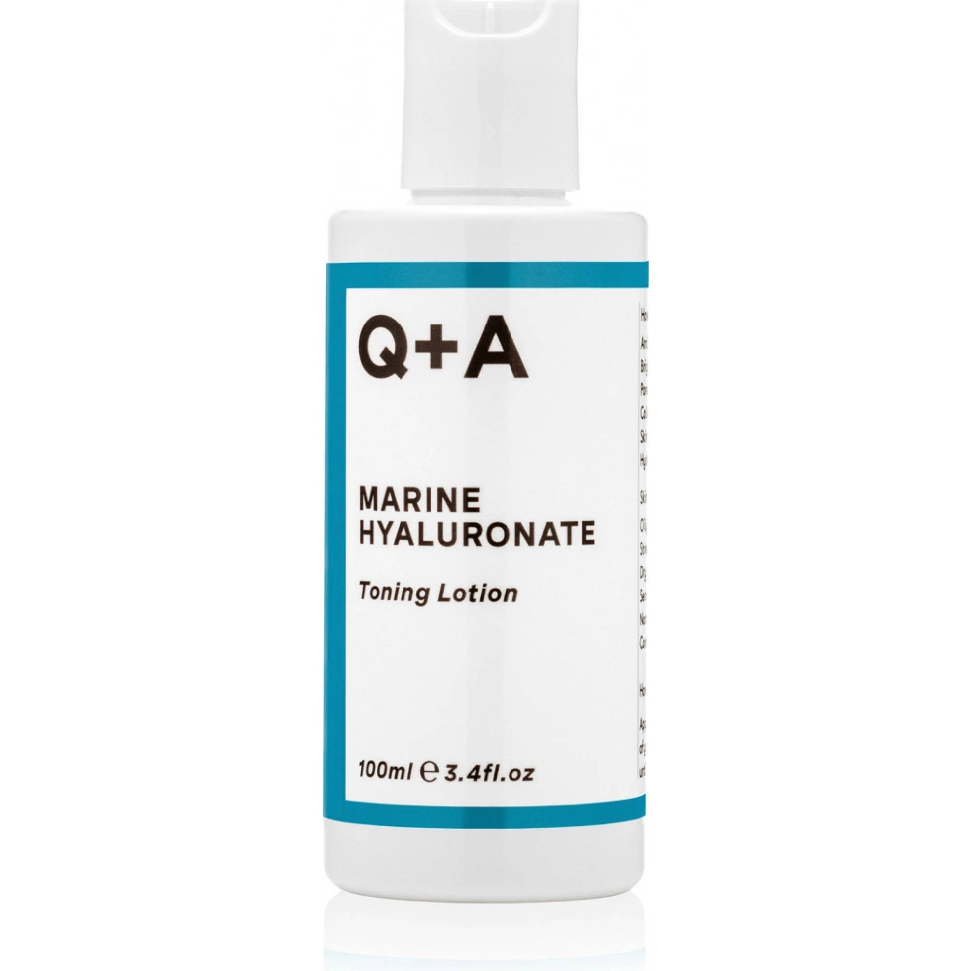 Q+A Marine Hyaluronate Toning Lotion – hydratační tonizační voda s kyselinou hyaluronovou 100 ml