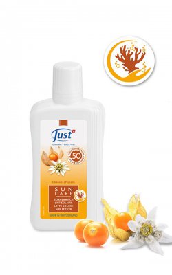 JUST Sun Care Opalovací mléko SPF 50 100 ml – vysoká ochrana pro citlivou pokožku