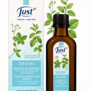 JUST Bylinná ústní voda s meduňkou a žindavou 75 ml