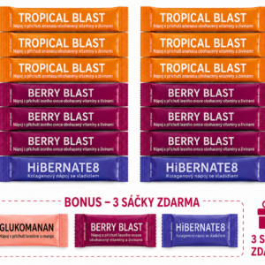 Valentus mix – Tropical Blast, Berry Blast & HiBERNATE8 + 3 sáčky ZDARMA